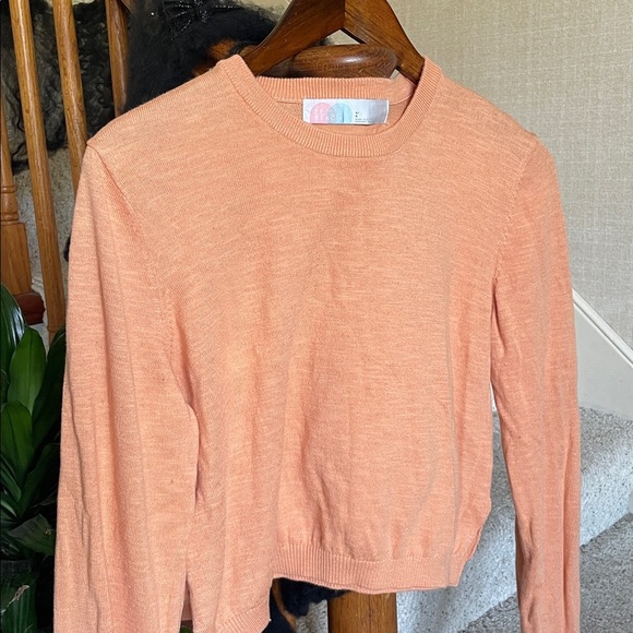 FP Beach Free People Peach Cropped Sweater - Picture 2 of 11